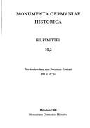 Cover for Wortkonkordanz zum Decretum Gratiani