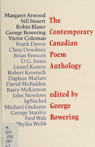 Cover for The Contemporary Canadian poem anthology