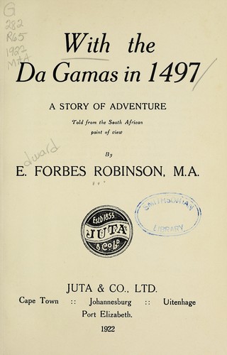 Cover for With the da Gamas in 1497
