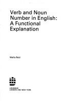 Cover for Verb and noun number in English