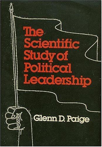 Cover for The scientific study of political leadership