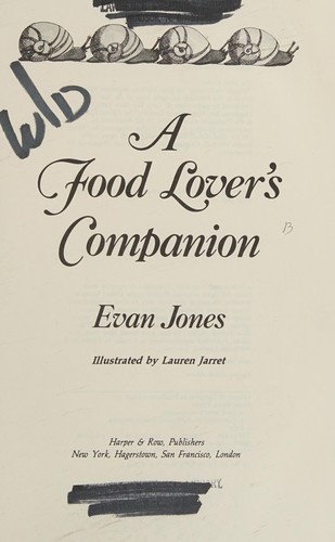 Cover for A food lover's companion