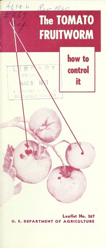 Cover for The tomato fruitworm