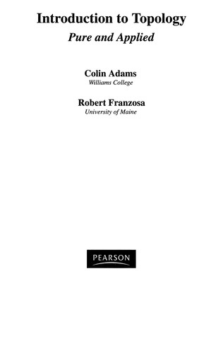 Cover for Introduction to topology