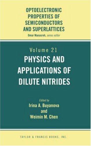 Cover for Physics and Applications of Dilute Nitrides (Optoelectronic Properities of Semiconductors and Superlattices, 21)