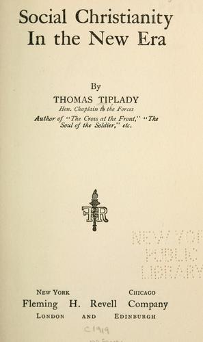 Cover for Social Christianity in the new era