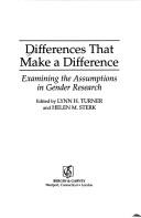 Cover for Differences that make a difference