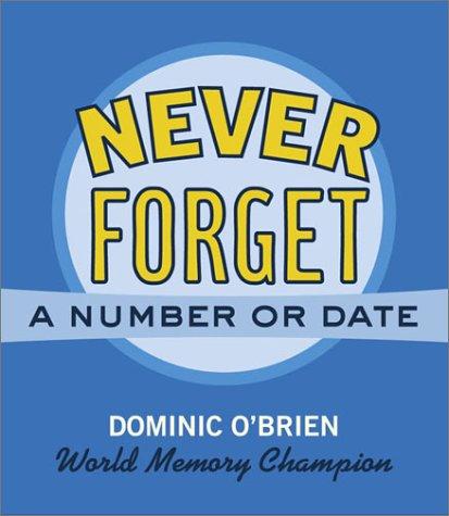 Cover for Never forget a number or date
