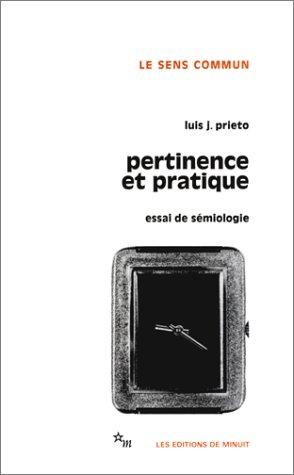 Cover for Pertinence et pratique