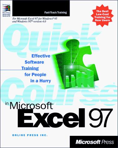 Cover for Quick course in Microsoft Excel 97