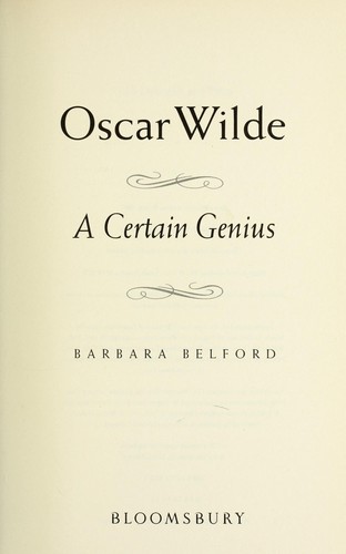 Cover for Oscar Wilde