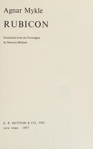 Cover for Rubicon.