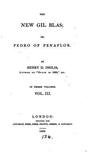 Cover for The new Gil Blas; or, Pedro of Penaflor