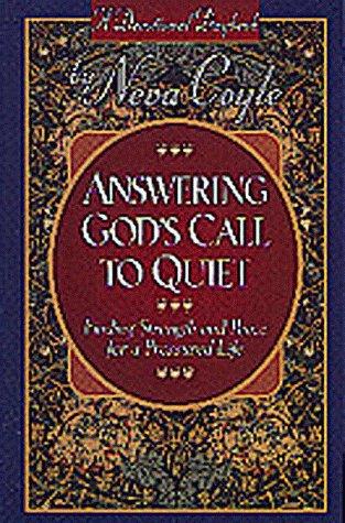 Cover for Answering God's call to quiet