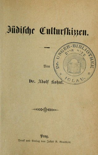 Cover for Der alte Prager jüdische Friedhof