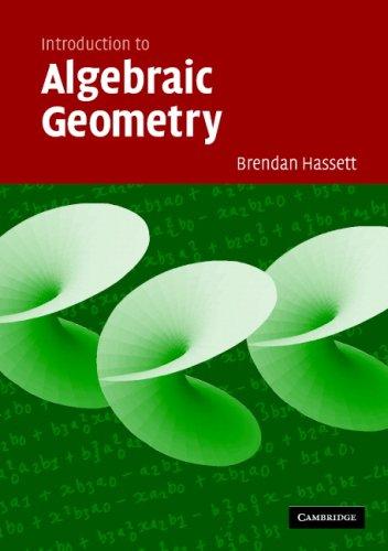 Cover for Introduction to Algebraic Geometry