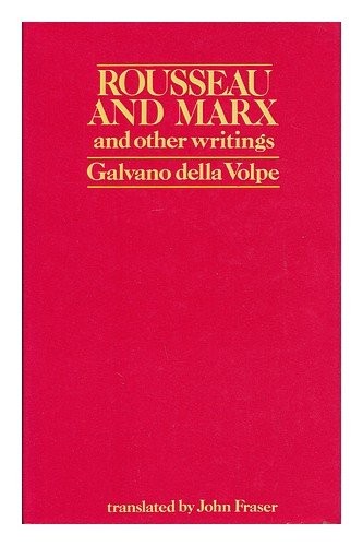 Cover for Rousseau and Marx