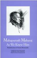 Cover for Mahapurush Maharaj As We Knew Him