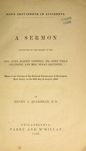 Cover for God's providence in accidents