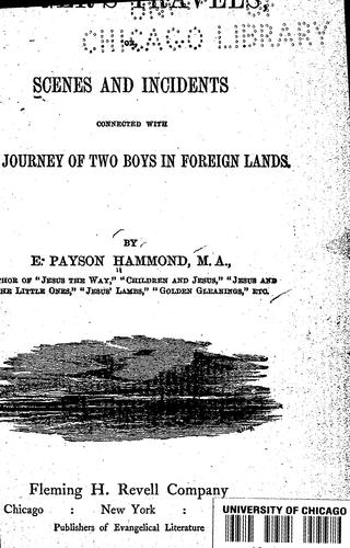Cover for Roger's travels; or, Scenes and incidents connected with the journey of two boys in foreign lands