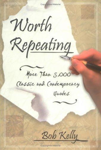 Cover for Worth repeating