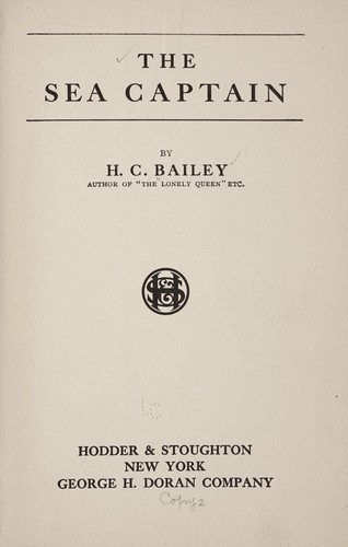 Cover for The sea captain