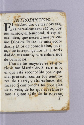 Cover for Novena al invicto martir S. Emigdio, Obispo de Ascoli