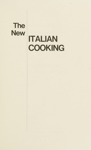 Cover for The new Italian cooking