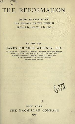 Cover for The Reformation