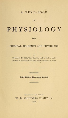 Cover for A text-book of physiology