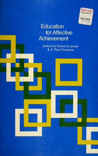 Cover for Education for affective achievement