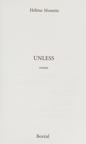 Cover for Unless