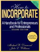 Cover for How to incorporate