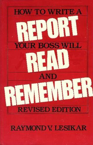 Cover for How To Write A Report