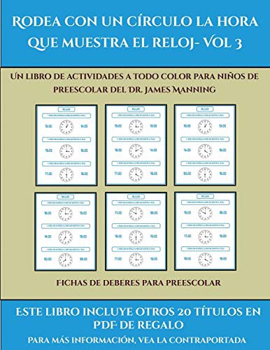 Cover for Fichas de deberes para preescolar