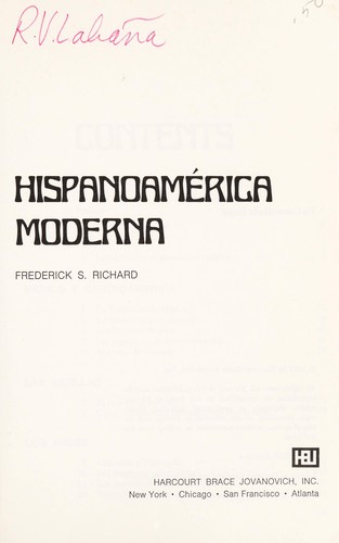 Cover for Hispanoamérica moderna
