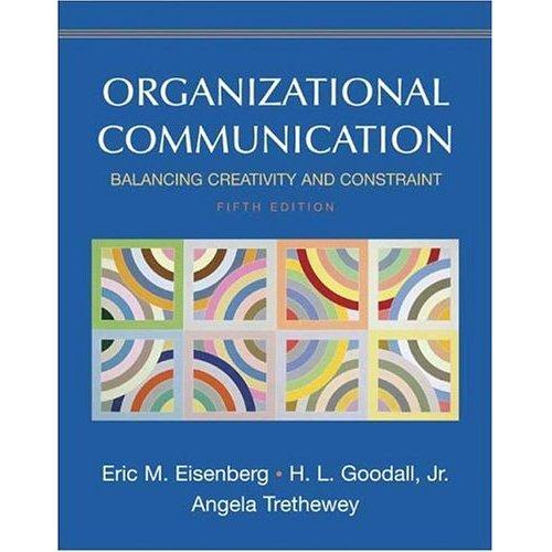 Cover for Organizational communication