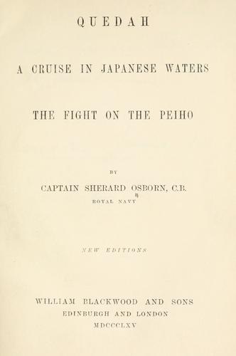 Cover for Quedah, A cruise in Japanese waters, The fight on the Peiho