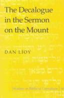 Cover for The Decalogue in the Sermon on the Mount (Studies in Biblical Literature, V. 66)