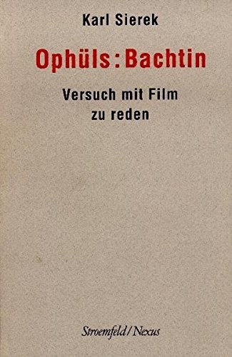 Cover for Ophüls, Bachtin