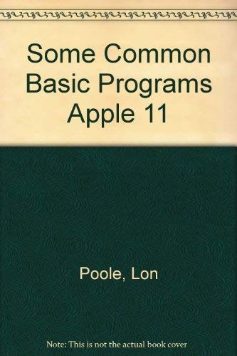 Cover for Some common BASIC programs