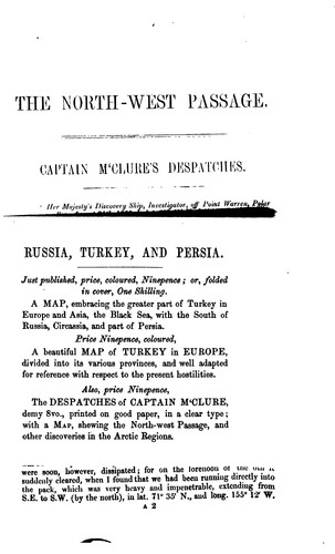 Cover for The North-west Passage