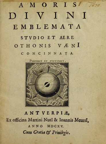 Cover for Amoris diuini emblemata
