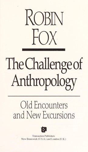 Cover for The challenge of anthropology