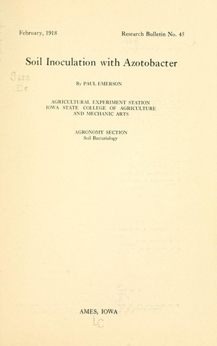 Cover for Soil inoculation with azotobacter