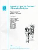 Cover for Heterarchy and the analysis of complex societies