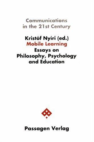 Cover for Mobile Learning. Essays on Philosophy, Psychology and Education