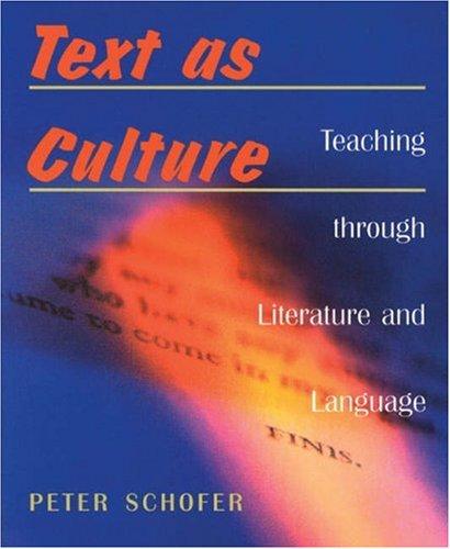 Cover for Text as culture