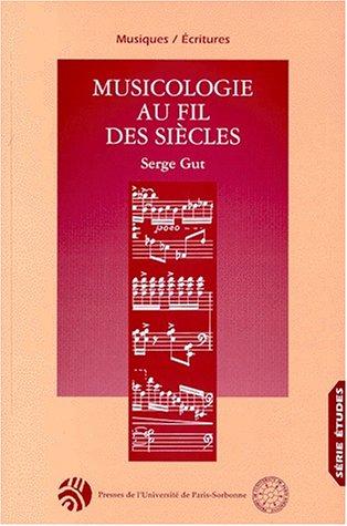 Cover for Musicologie au fil des siècles