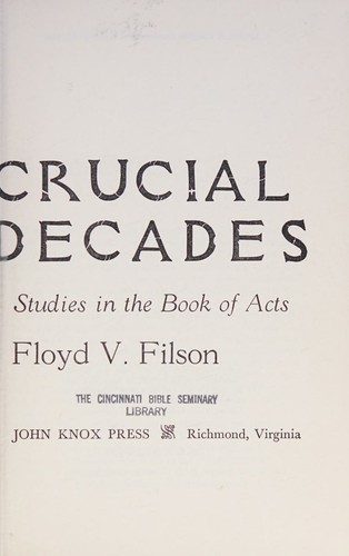 Cover for Three Crucial Decades